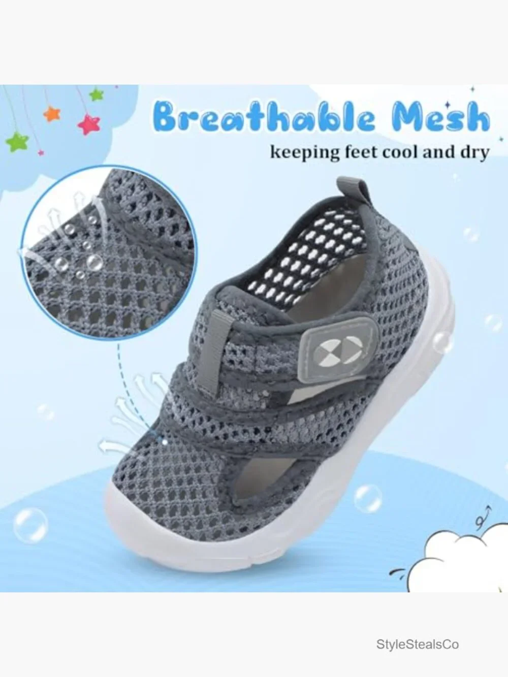 Toddler Water Shoes Quick-Dry Barefoot Sandals for Beach Pool
